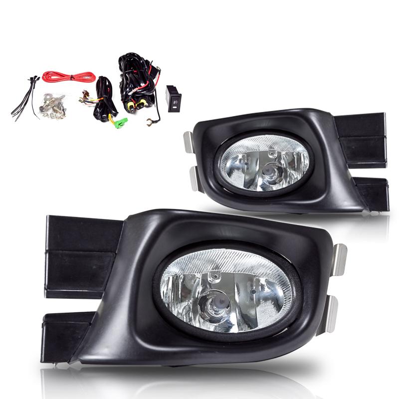 Winjet Fog Lights-Clear (2003-2005 Accord) - CFWJ-0104-C