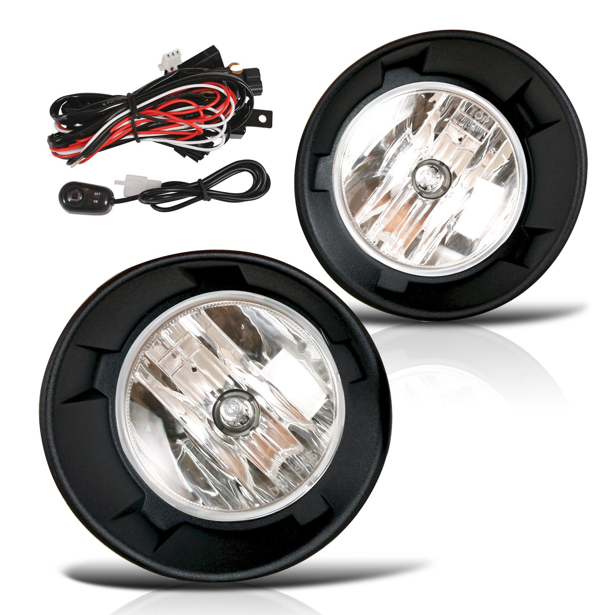 Winjet Fog Lights-Clear (2010-2013 Camaro) - CFWJ-0385-C