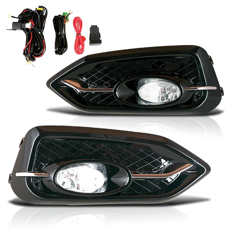 Winjet Fog Lights-Clear (2014-2015 Civic) - CFWJ-0395-C