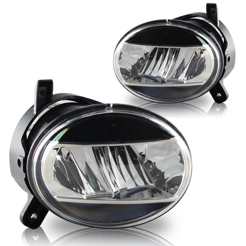 Winjet Led Fog Lights-Clear (2009-2012 A4, A4 Quattro) - CFWJ-0413A-C