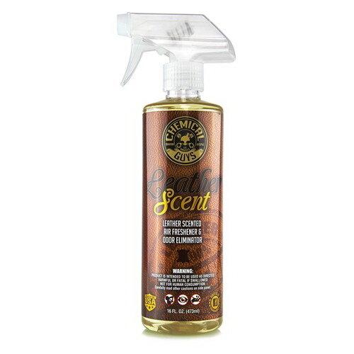 Chemical Guys Leather Scent Air Freshener And Odor Eliminator (16 Fl. Oz.) - Case of 6 - AIR_102_16