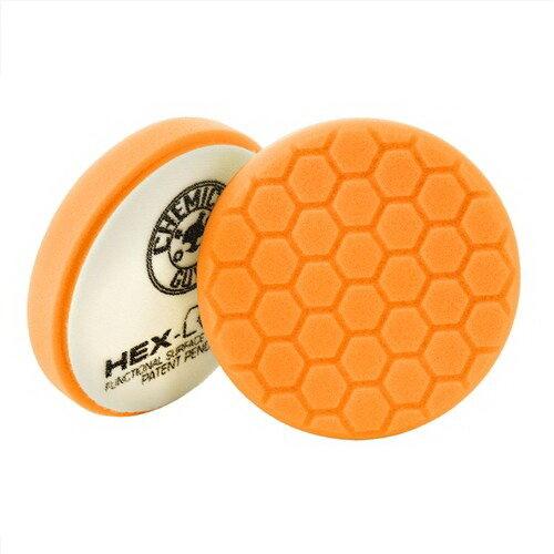 Chemical Guys Hex-Logic Medium-Heavy Cutting Pad Orange (4 Inch) - BUFX_102HEX4