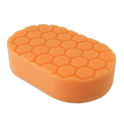 Chemical Guys Hex-Logic Medium Cutting Hand Applicator Pad Orange (3 x 6 x 1 Inch) - BUFX_201