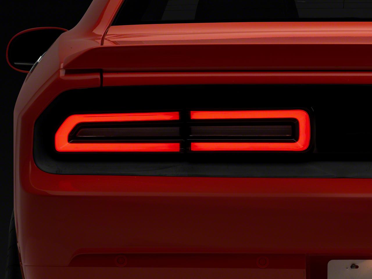 Raxiom Led Tail Lights; Black Housing Red Lens (2008-2014 Challenger) - CH15224