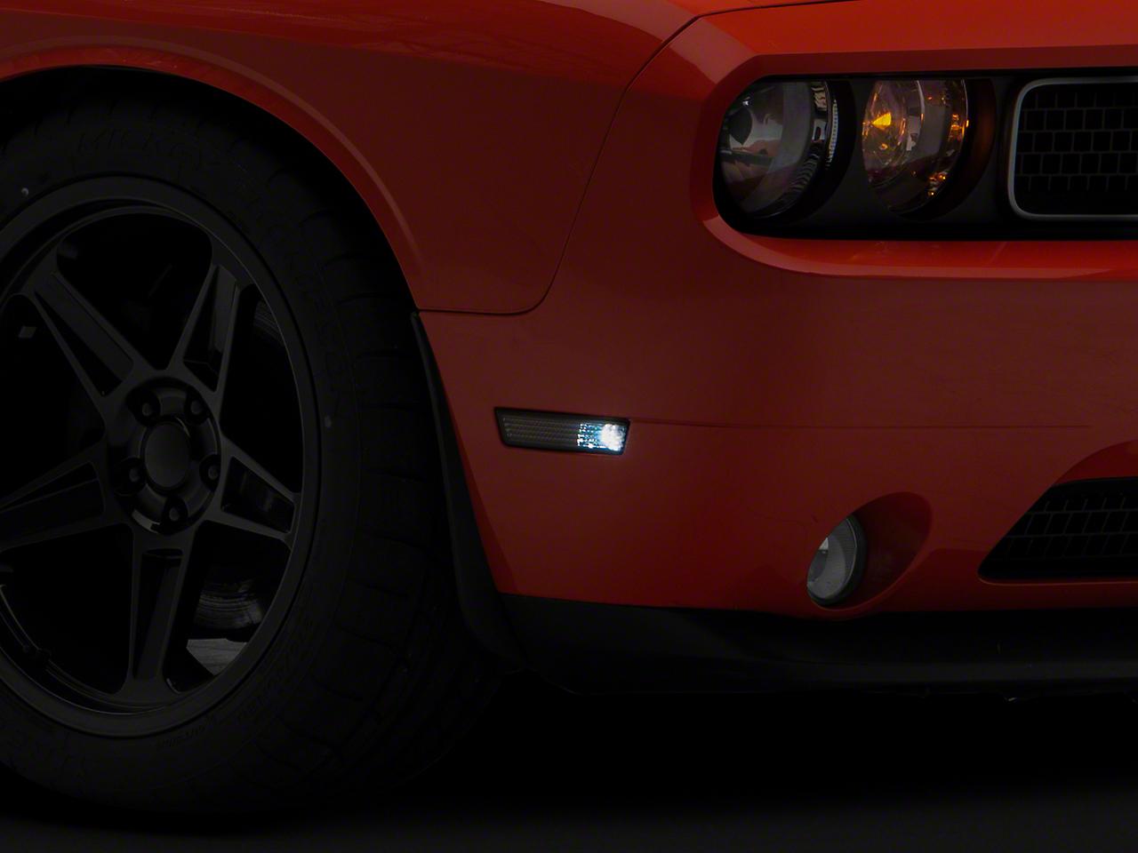 Raxiom Axial Series Side Marker Lamps; Smoked (2008-2014 Challenger) - CH17670