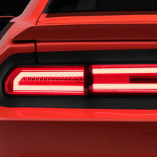 Raxiom Led Tail Lights; Chrome Housing; Red/Clear Lens (2008-2014 Challenger) - CH3005