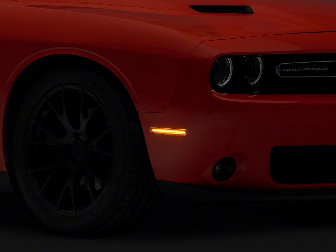 Raxiom Axial Series Led Side Marker Lights; Clear (2015-2023 Dodge Challenger) - CH3215
