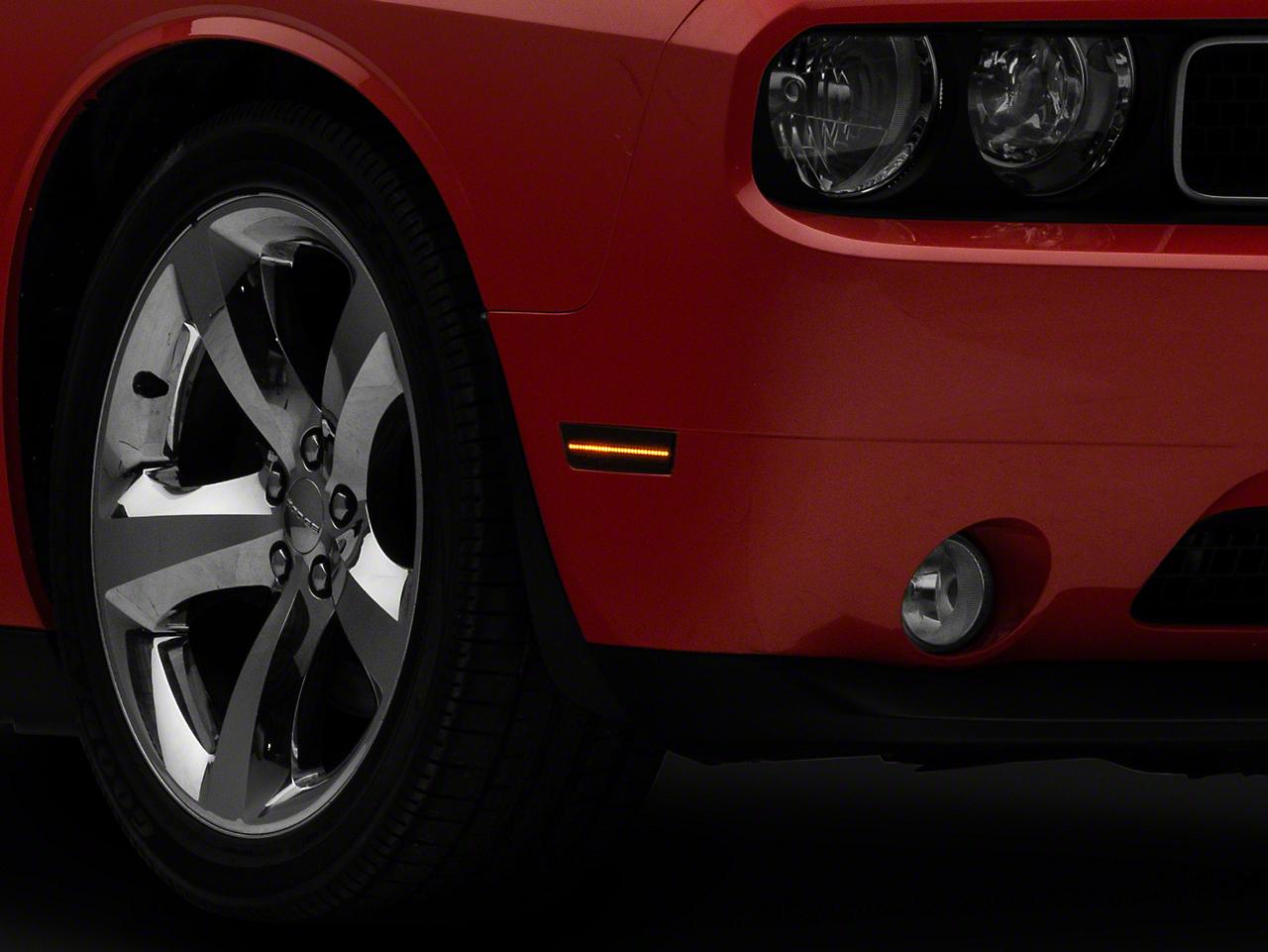 Raxiom Axial Series Led Side Marker Lights; Smoked (2008-2014 Challenger) - CH3218