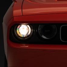 Raxiom 08-14 Dodge Challenger Halo Projctr Headlights w/Sequential Turn Signals-Blk Hsng(Clear Lens) - CH3761