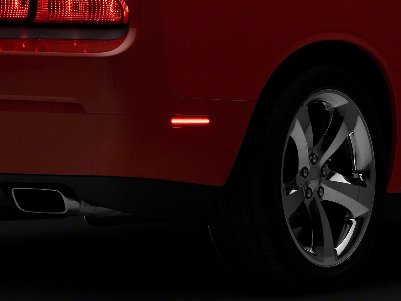 Raxiom Axial Series Led Rear Side Marker Lights; Smoked (2008-2014 Challenger, Charger) - CH7123