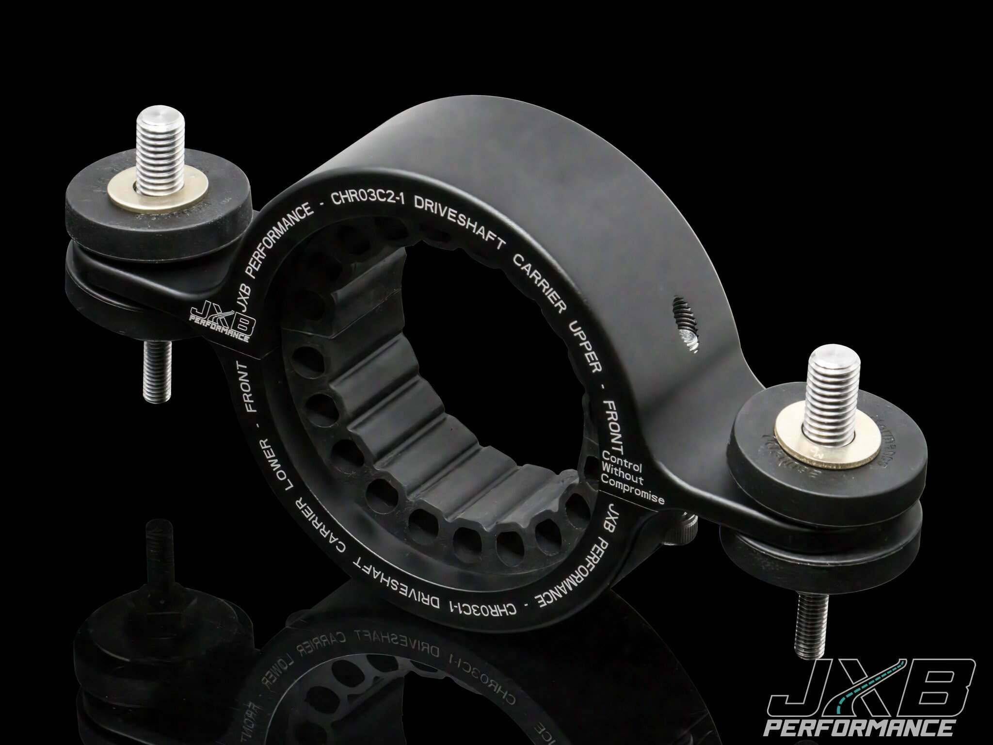 JXB Performance Driveshaft Carrier - CHR03 - WD Durango, WK2 Grand Cherokee - Both Bushings - CHR03A0-B