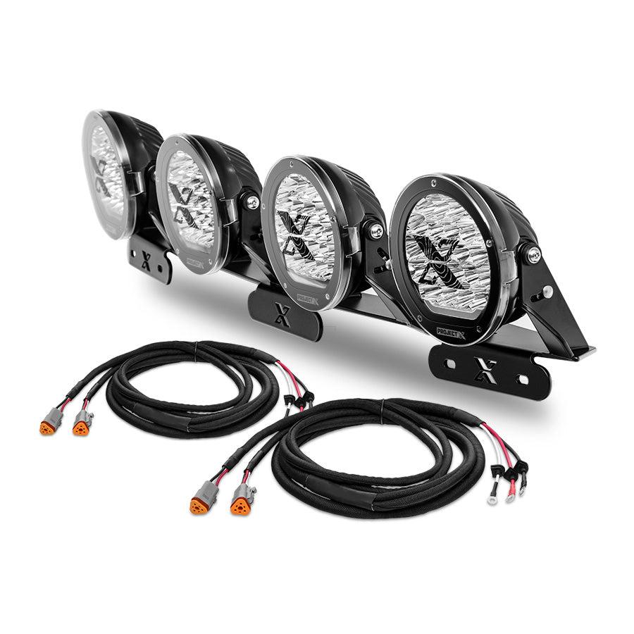 PROJECT X Series X 4-Light Bumper Kit for 2021-Present Bronco - CP538869-KIT