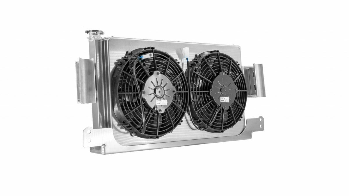 PWR Polaris RZR 1000xp Rear Mounted Race Radiator - Rear Mounted PWR Racing - CR-UC-PPR012B
