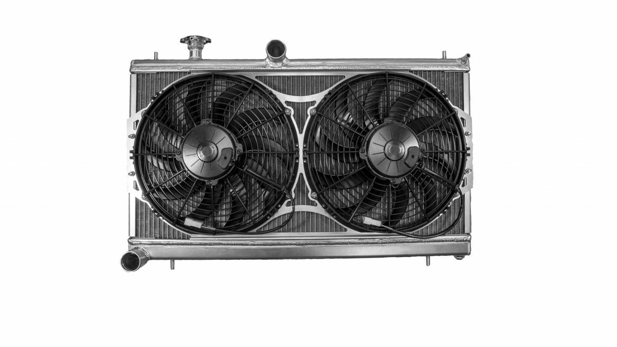 PWR Subaru WRX 08-14/STI 08- Radiator w/ Dual 12 Inch Spal Fans PWR Racing - CR-UC-RPR002C