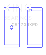 King Bearings Connecting Rod Bearing Set For Chevrolet Custom Performance - CR1708XPD