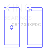 King Bearings Connecting Rod Bearing Set For Chevrolet Custom Performance - CR1708XPDC