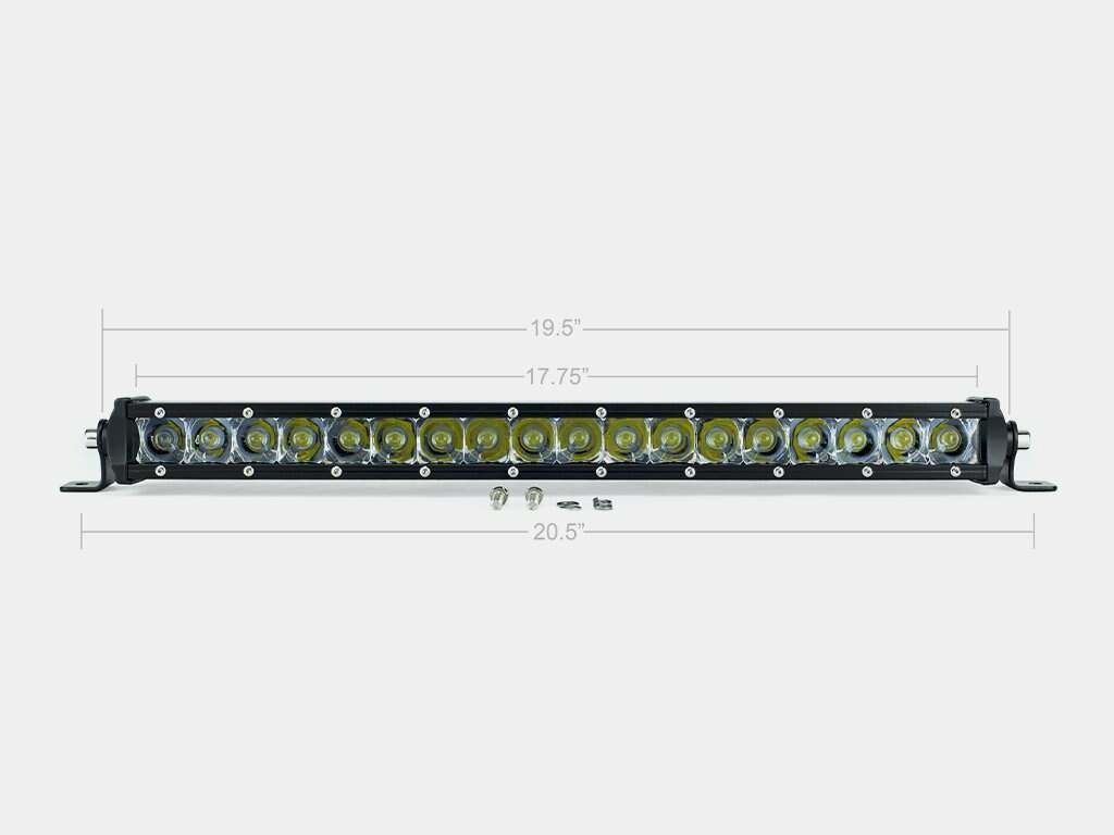 Cali Raised LED 20 Inch Slim Single Row Straight LED Light Bar 9000 Lumens - CR2303