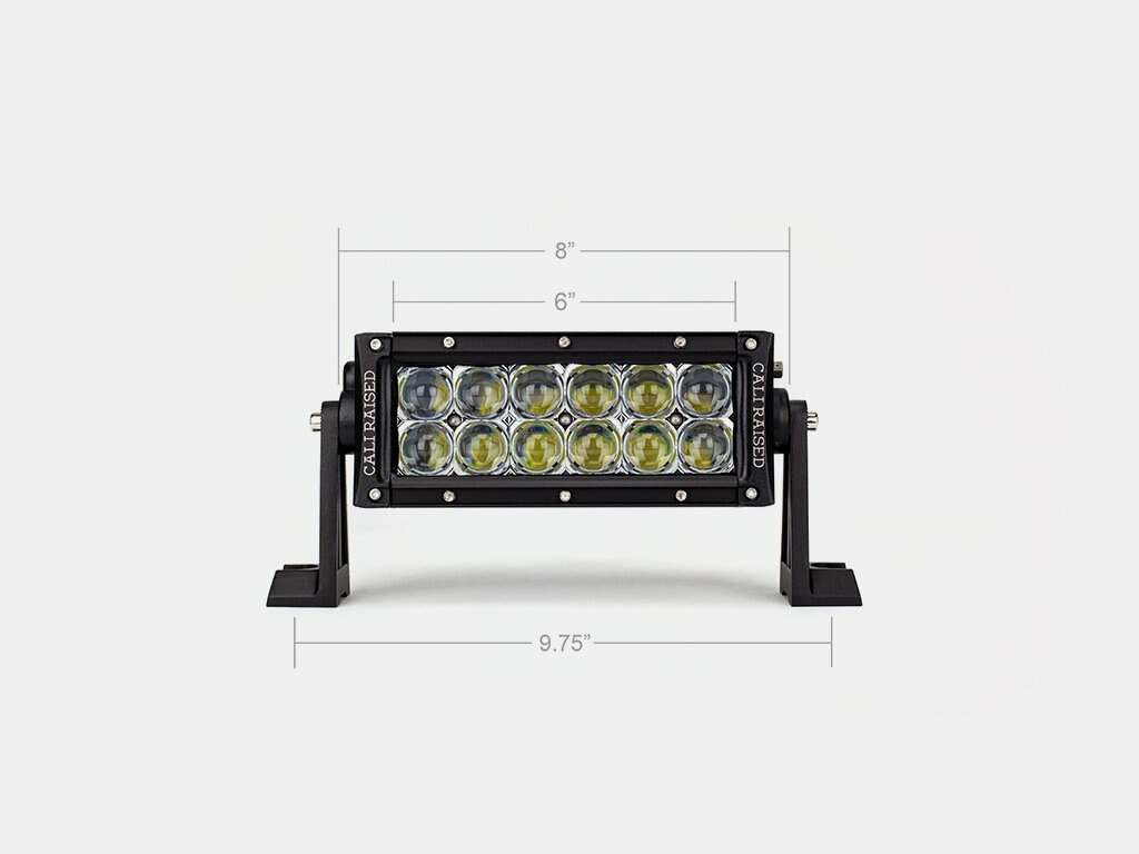 Cali Raised LED 8 Inch Dual Row 5D Optic OSRAM LED Light Bar - CR2324