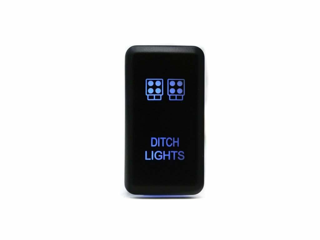 Cali Raised LED Toyota OEM Style Ditch Lights Switch Blue - CR2392