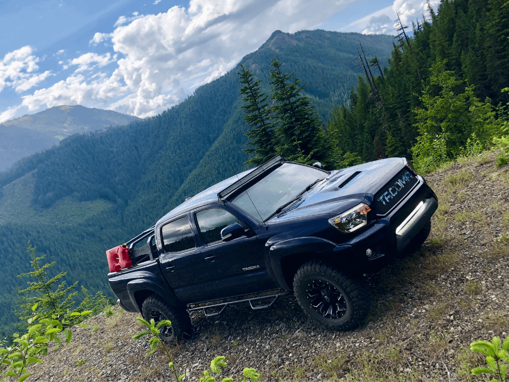 Cali Raised LED 05-15 Tacoma 32 Inch Lower Bumper Flush LED Light Bar Brackets Kit 5D Optic 32 inch OSRAM LED Bar Spot Beam No Switch - CR2451
