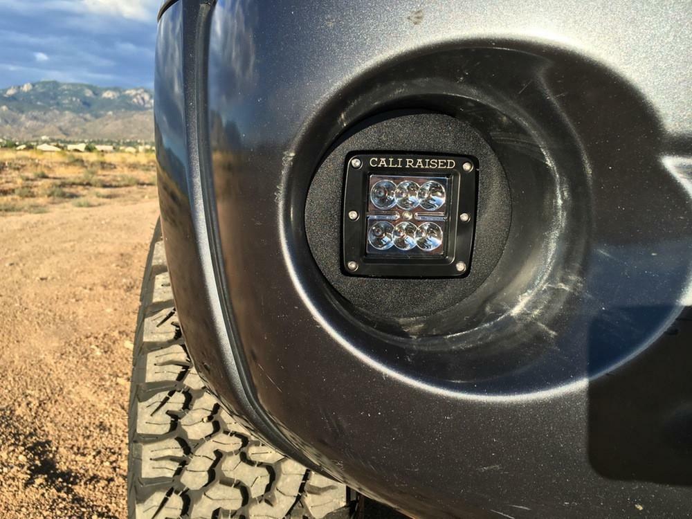 Cali Raised LED 05-11 Tacoma LED Fog Light Pod Replacements Brackets Kit 3X2 18W Amber Pods - CR2456