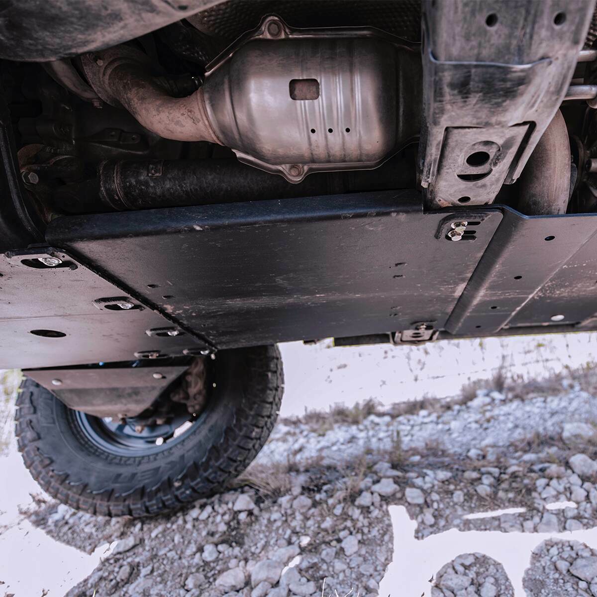 Cali Raised LED 2014-Present 4Runner Transfer Skid Plate Steel/Raw - CR3805
