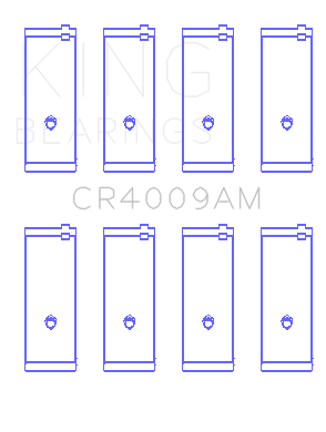 King Engine Bearings Connecting Rod Bearing Set For Ford 140 - CR4009AM