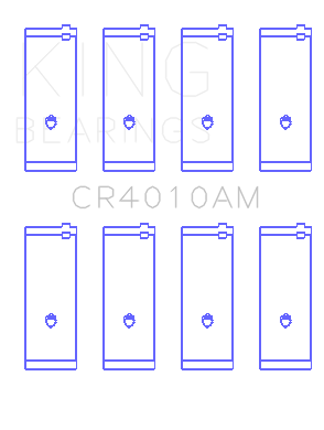 King Engine Bearings Connecting Rod Bearing Set For Ford 140 - CR4010AM