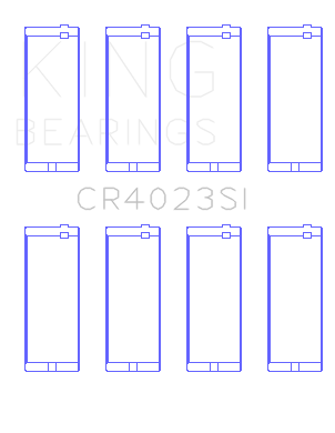 King Engine Bearings Connecting Rod Bearing Set For Amc 150Ci 2.5L 8V - CR4023SI
