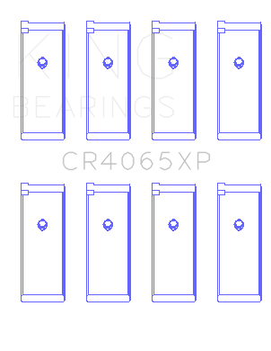 King Engine Bearings Connecting Rod Bearing Set For Nissan Ka-24E - CR4065XP.026