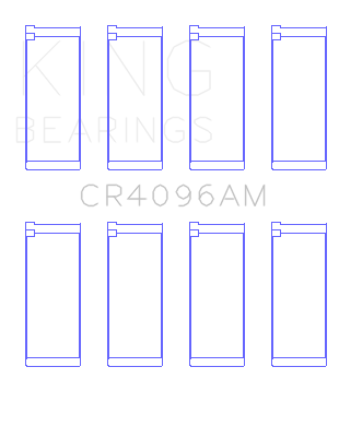 King Engine Bearings Connecting Rod Bearing Set For Mazda Fe, G6, F8 - CR4096AM