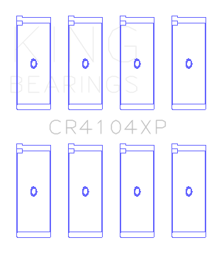 King Engine Bearings Connecting Rod Bearing Set For Audi Abb, Abm, Adp, Pp, Rn - CR4104XP