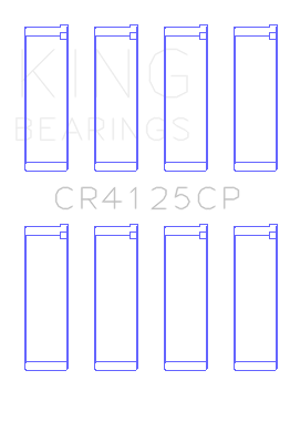 King Engine Bearings Connecting Rod Bearing Set For Subaru Ej20/Ej22/Ej25 (Incl. Turbo) - CR4125CP
