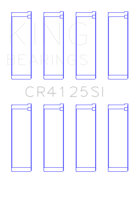 King Engine Bearings Connecting Rod Bearing Set For Subaru Ej20/Ej22/Ej25 (Incl. Turbo) - CR4125SI0.75