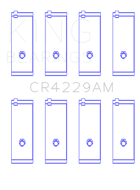 King Engine Bearings Connecting Rod Bearing Set For Toyota 2E - CR4229AM