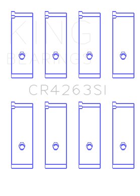 King Engine Bearings Connecting Rod Bearing Set For Toyota 1Zz-Fe 1.4L, 1.6L - CR4263SI