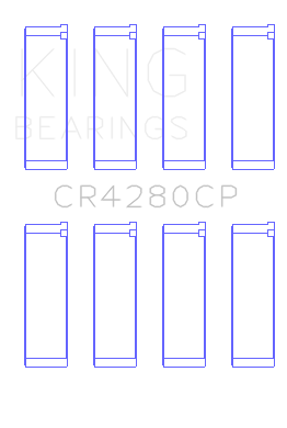 King Engine Bearings CONNECTING ROD BEARING SET For SUBARU EJ20/EJ22/EJ25 (INCL. TURBO) (SUBARU EJ20/EJ22/EJ25 (INCL. TURBO)) - CR4280CP0.5
