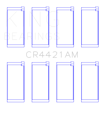 King Engine Bearings CONNECTING ROD BEARING SET For ALFA ROMEO JIULIA (ALFA ROMEO JIULIA) - CR4421AM 020