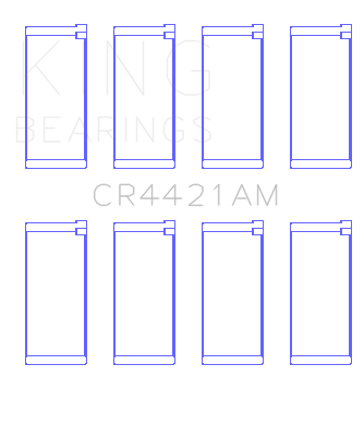 King Engine Bearings CONNECTING ROD BEARING SET For ALFA ROMEO JIULIA (ALFA ROMEO JIULIA) - CR4421AM 010