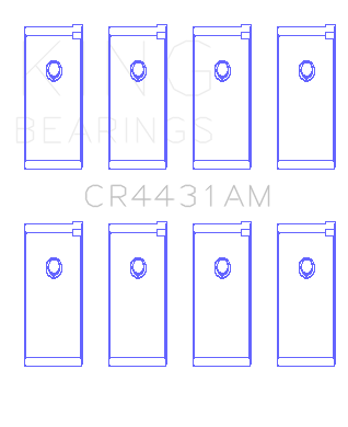 King Engine Bearings Connecting Rod Bearing Set For Datsun L18, - CR4431AM