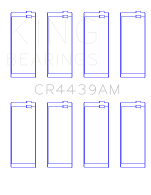 King Engine Bearings CONNECTING ROD BEARING SET For BMW M10 (BMW M10) - CR4439AM0.25