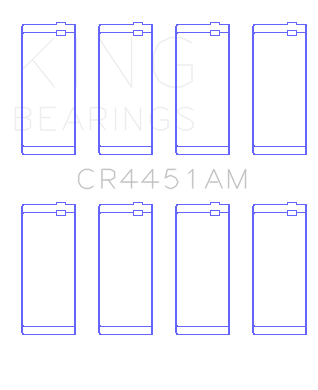 King Engine Bearings Connecting Rod Bearing Set For Volvo 244, 245 - CR4451AM