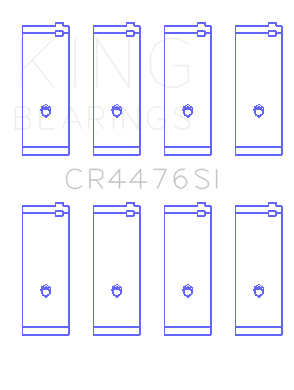 King Engine Bearings CONNECTING ROD BEARING SET For FORD TAUNUS 2000/2300 (FORD TAUNUS 2000/2300) - CR4476SI0.75
