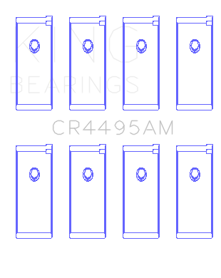 King Bearings Connecting Rod Bearing Set For Mazda E3 E5 - CR4495AM0.5