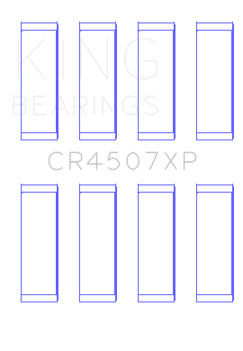 King Engine Bearings Connecting Rod Bearing Set For Mazda Mzr 2.3L 16V / Ford Duratec 2.3L 16V - CR4507XP