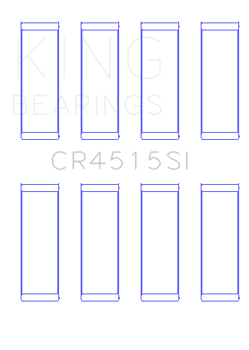 King Engine Bearings Connecting Rod Bearing Set For Ford/Mazda Duratec 121Ci 2.0L 16V - CR4515SI0.25