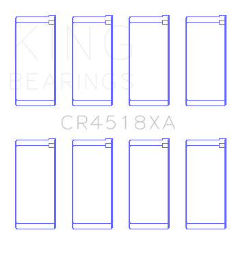 King Engine Bearings CONNECTING ROD BEARING SET For HYUNDAI/KIA D4CB (HYUNDAI/KIA D4CB) - CR4518XA0.25