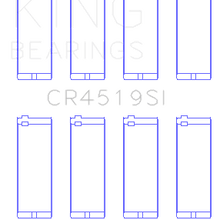 King Engine Bearings CONNECTING ROD BEARING SET For GENERAL MOTORS 151CI 2.5L 8V (OD+.002") (GENERAL MOTORS 151CI 2.5L 8V (OD+.002")) - CR4519SI 040