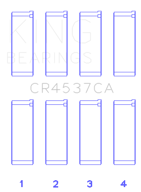 King Engine Bearings Connecting Rod Bearing Set For Mini Cooper W10B16A - CR4537CA