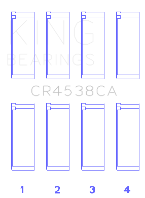King Engine Bearings Connecting Rod Bearing Set For Mini Cooper S W11B16A - CR4538CA
